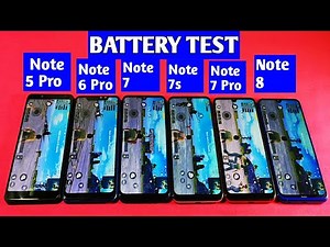 Redmi Note 8 vs Redmi Note 7 Pro vs Redmi Note 7s vs Redmi Note 7 Battery Drain Test |