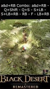 Black Desert [BDO] Succession Mystic PVP S+Q Skill Combo Change/ succession Mystic PVP/ #Shorts