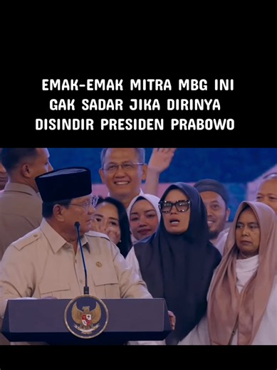 EMAK-EMAK MITRA MBG INI, GAK SADAR JIKA DIRINYA DISINDIR PRESIDEN PRABOWO (Source: Sekretariat Presiden) #mbg #bgn #sppg #makanbergizigratis #prabowo