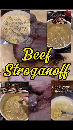 The Ultimate Beef Stroganoff - Leftover Roast Beef Recipe #shorts