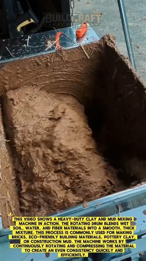 Mud Mixer Machine in Action! Fast Clay Processing #shorts #machine #construction