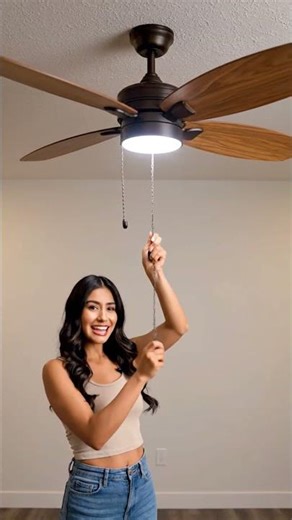 Ceiling Fan with Light 💡🌀 | Fan + LED Light 2 in 1 | Stylish & Power Saving
