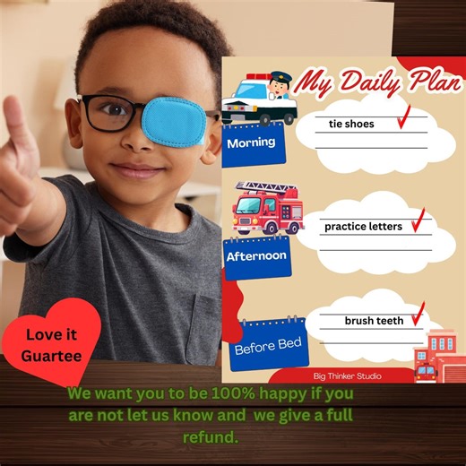 Notepad Police Theme| Bedtime Checklist| Morning Routine - Etsy