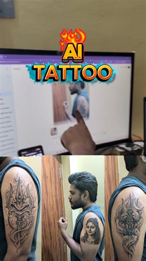 AI Tools Tamil | Tamil Ai | Ai Tamil on Instagram: "Ai tattoo Using nano banana 🍌 pro using simple prompt you can check which type of tattoo suits you before you put a real tattoo cause it's permanent so here is a trick to check which one suits you better before doing a real tattoo I created this using nano banana pro if want try go to gemini website and upload your sample image and then. Enter your prompt in Gemini and it will generate the image using your prompt and make sure you enabl