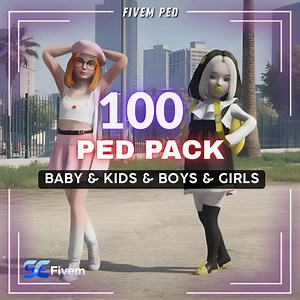 Fivem Ped Pack – 100 Custom Peds | Baby, Kids, Boys & Girls Characters - Etsy Canada