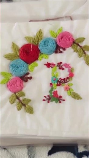 different types of embroidery hanky design 😍😍😍.k letter embroidery design 💕❤️