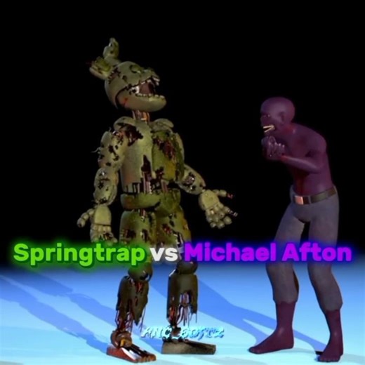 Springtrap vs Michael Afton 🥶🔥 || #fnaf #fnaf3 #fivenightsatfreddys #fnafedit #explore #trending