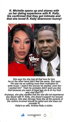 K. Michelle Opens Up About Dating R. Kelly: "I Loved Him Down... He Didn't Feel the Same" 😢#RKelly