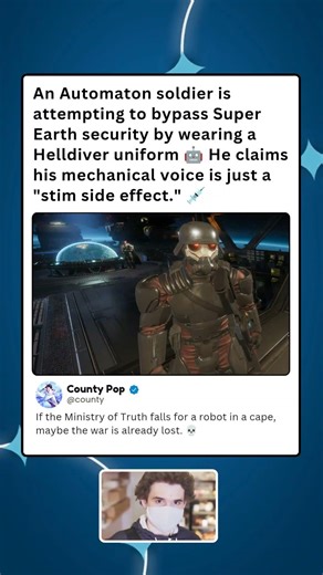 Automaton Spy Caught Infiltrating Helldivers Using Hilariously Obvious Human Disguise