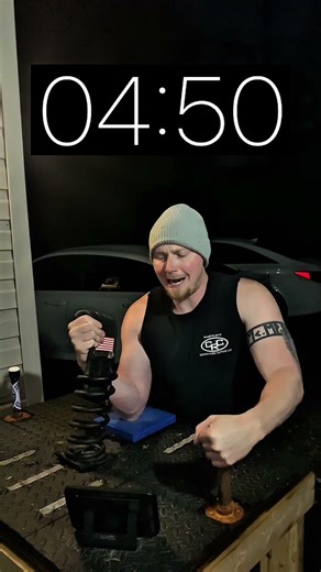 Day 21 of Arm Wrestling a Car Spring for Steel Tendons #challenge #armwrestling #fyp #fitness #funny