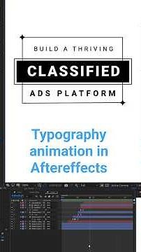 Title animation in aftereffects for your social media ads #design#aftereffects #titleanimation