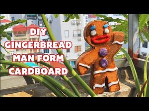How To Make Gingerbread Man From Cardboard For Christmas | Simple Craft | Christmas Ideas