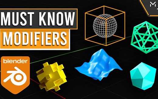 Blender 2.9+你必须知道的修改器功能教程