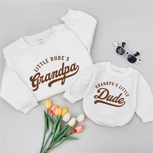 Grandpa and Grandson Matching Shirts, Grandpa’s Little Dude Outfit, Grandpa and Me Matching Shirts, New Grandpa Gift, Father’s Day Grandpa - Etsy