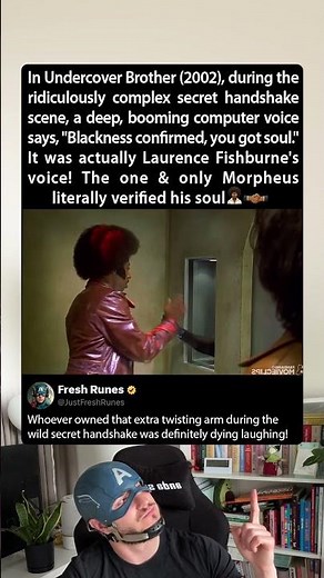 In Undercover Brother (2002), Laurence Fishburne did this