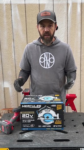 Hercules 20V Brushless 7 1/4 Circular Saw Unboxing & Demo