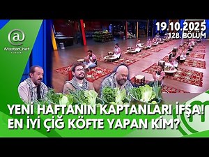 MASTERCHEF ÇİĞ KÖFTE YENİ TAKIM KAPTANLARI İFŞA MAVİ KIRMIZI 19.10.2025 128. BÖLÜM TV 8 CANLI İZLE