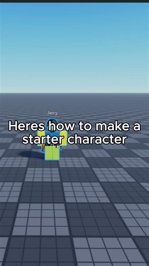 How to make a starter character in roblox studio #roblox