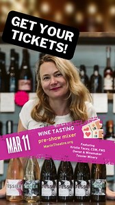 Join us for WINE TASTING at JUSTICE: A New Musical! We're partnering to bring you a flight of NorCal's best wine in a tasting that happens before the beauty of the show. Bring your friends or meet new ones here with us; we can't wait to connect and taste what's good before watching what's fabulous! Tickets: https://buff.ly/3ZM2RPu . Meet our host of the evening: Kristie Tacey, CSW, FWS, Owner & Winemaker, Tessier Winery @tessierpinot . Tessier is the result of Kristie’s passion for the art and s