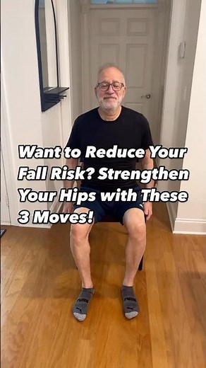 Want to reduce your fall risk? Then work on strengthening your hips! #seniorfitness #seniorworkout
