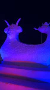 8.1K views · 179 reactions | Icy artworks in a colorful glow  Thanks to the talented artists for an incredible week at the World Snow Festival ❄️ Tomorrow, the sculptures will be showcased in light again — are you coming by for a visit? ️ Made in Bern Switzerland Jungfrau Region | Grindelwald Switzerland | Facebook