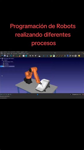 Programación de Robots realizando diferentes procesos. cabe mencionar que la simulación de los robots realizando los diferentes procesos están simulados en el software llamado robodk. #kuka #kukarobotics #robotics #kukarobotsautomation #programacion #robots #robotica #automatizacionindustrial