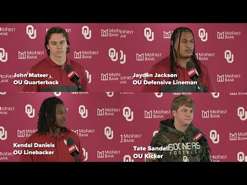 OU College Football Playoffs player press conference | Dec. 15