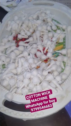 Round Cotton wick machine || Fool Batti or Cotton Batti Making #Machine