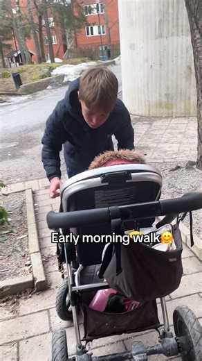 Enjoying an Early Morning Walk with Family