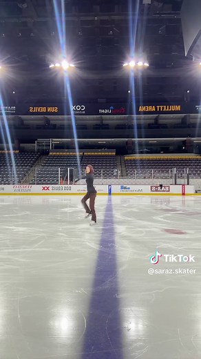 OKAY STANDSTILL AXEL #figureskating #figureskater #layback #iceskater #IceSkating #axel #jumps #spins #asu #asufigureskating #mulletarena #patterndance #collegiatesports #hijabi #hijabiskater #hijabiiceskater #hijab #hijabisportswear #hijabifigureskater #hijabiiceskating