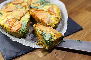 452K views · 1.7K reactions | Lunch Box Recipes! As promised last week… Sweet Potato Frittata with Spinach and Parmesan - another tasty, simple recipe, perfect hot or cold the following day. See the full recipe here - https://www.lucybee.co/coconut-oil-recipes/index/sweet-potato-and-spinach-frittata-with-shallots-and-parmesan/ | Lucy Bee | Facebook