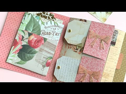 Mini Album with 6x6 Paper Pad Tutorial | Junk Journal No cutting binding