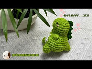 [Crochet Tutorial] DIY Crochet Dinosaur – Super Easy for Beginners!