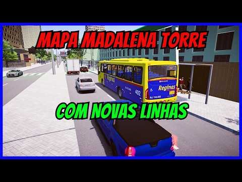 🔴Gameplay Mapa Madalena Torre ATUALIZADO | Proton Bus Simulator | Linha 007 | PBSU | Mods