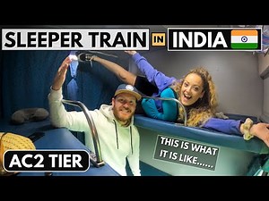 Overnight Train in INDIA (2nd Class AC Sleeper KERALA to GOA) THIS is what it is like