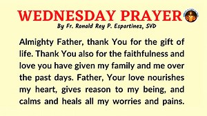 12K views · 3K reactions | Wednesday Prayer with Bible Reflection | Audio Format | July 13, 2022 *with priestly blessing ---------------------------------------------- Fr. Ronald Rey P. Espartinez, SVD Author of this prayer, the Admin and Content Creator of WORDS to Light Our Path Facebook Page ------------------ God Bless Everyone Please take care the whole day! | WORDS to Light Our Path by Fr. Ronald Rey Espartinez, SVD | Facebook