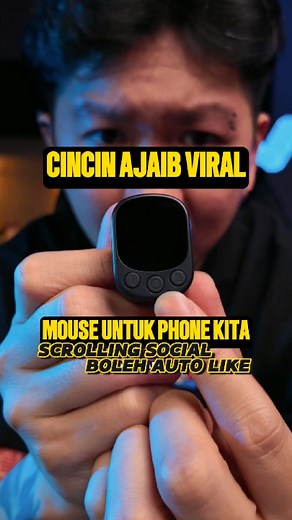 Cincin ajaib. Boleh jadi mouse senang untuk swipe tiktok. Siap boleh auto tap tap like nonstop. Beli di tiktok: https://vt.tiktok.com/ZSH3uU6wTU5TQ-jd0BX/ | Adrian Lo Dejavu