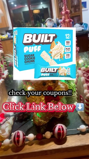 Built Puff Sugar Cookie Chunk 15g protein 170 Calories New Limited Seasonal Drop Black Friday Cyber Monday #tiktokshopblackfriday #tiktokshopcybermonday #builtpuffbars #proteinbar