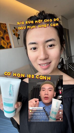 Sữa Rửa Mặt Dành Cho Da Dầu Mụn Nhạy Cảm Giá Chỉ Hơn 100 Cành Thì Liệu Có Chất Lượng -- Skincare thông minh là hiểu rõ làn da mình cần gì. Với làn da dầu mụn nhạy cảm, điều quan trọng nhất không phải giá tiền, mà là công thức có phù hợp, có đủ dịu nhẹ, làm sạch đủ sâu mà không gây khô căng hay kích ứng cho làn da. 💧 Sữa rửa mặt CLEANSING GEL của Azderma – Giải pháp làm sạch dịu nhẹ dành riêng cho da dầu mụn nhạy cảm! 🧬 CÔNG THỨC DỊU NHẸ - HIỆU QUẢ KHOA HỌC 🔹 Niacinamide 1% – Hỗ trợ giảm dầu t