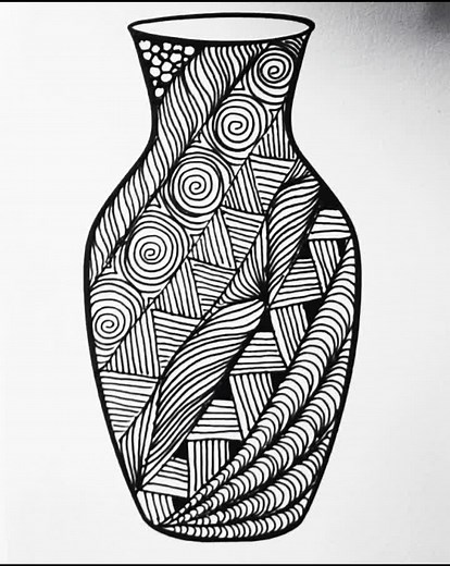 Easy to follow doodle pattern 🥰💖 #doodleideas #doodle #zentangle #beginner #easy #fun #art #doodlepattern #doodlebuddies