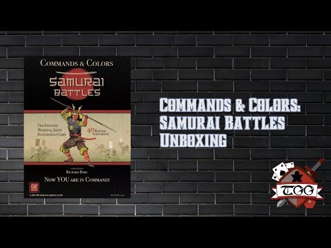 Commands & Colors: Samurai Battles Unboxing | GMT Games Samurai Wargame Full Contents Revealed