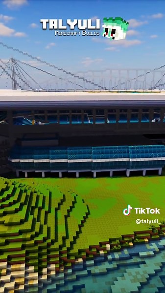 Minecraft | How to build a Hard Rock Stadium - Part 9 🔵⚽🏟️🇺🇸 With the interior finished, I will do the final details on the outside, thanks to those who are following this project! #minecraft