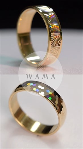 9 axis CNC machine cutting wedding rings for WAMA GOLD. #cnc #machine #howtomakejewellery