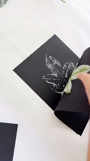 5K views · 11 reactions | Monoprinting leaves with children is a...