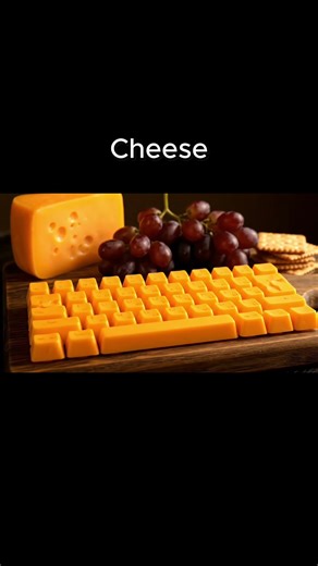 🥓 Savory Snack Keyboard Series — Sushi, Popcorn, Cheese, French Fry & Bacon #shorts