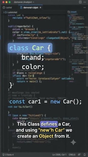 Class & Object in JavaScript — practical example! 💻Learn how a Class creates an Object using new.