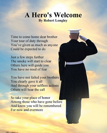 A Hero's Welcome - Sacred Poems - Inspirational Poetry