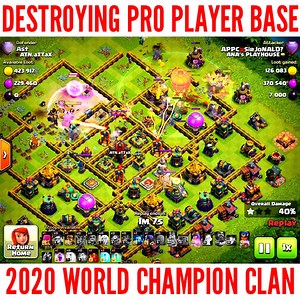 3.2M views · 10K reactions | Destroying PRO Player base (AST) from 2020 World Champion Clan "ATN.aTTaX"  (c)Attacker: Jonal Vincent Leonardo | Bruce Tv | Facebook