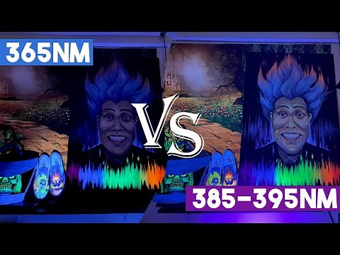 DIFFERENCE Between 365nm and 385nm and 395nm