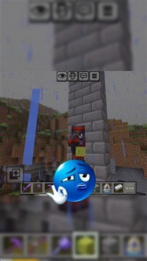 One Hit Challenge – Elder Guardian vs Me 💥 #shorts #minecraft # challenge